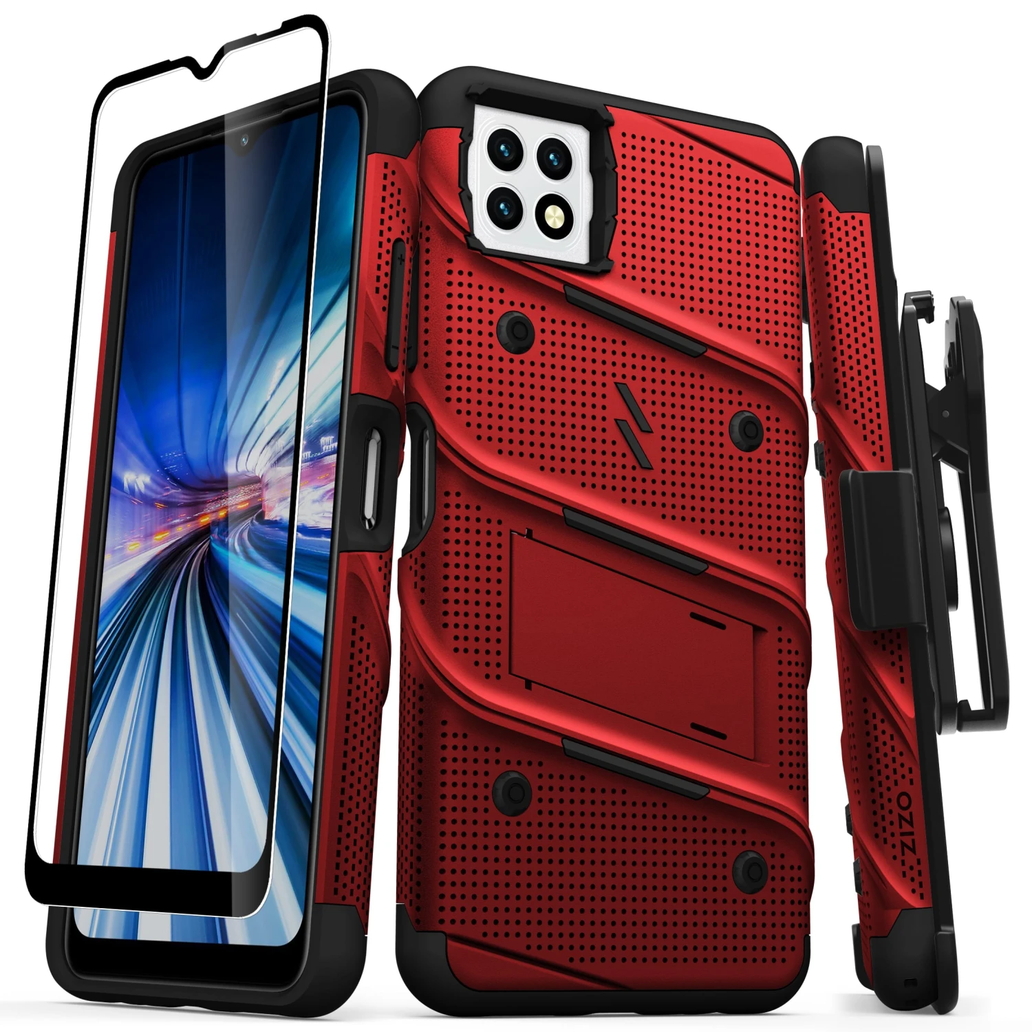ZIZO BOLT Bundle Celero 5G Case - Red - Image 2