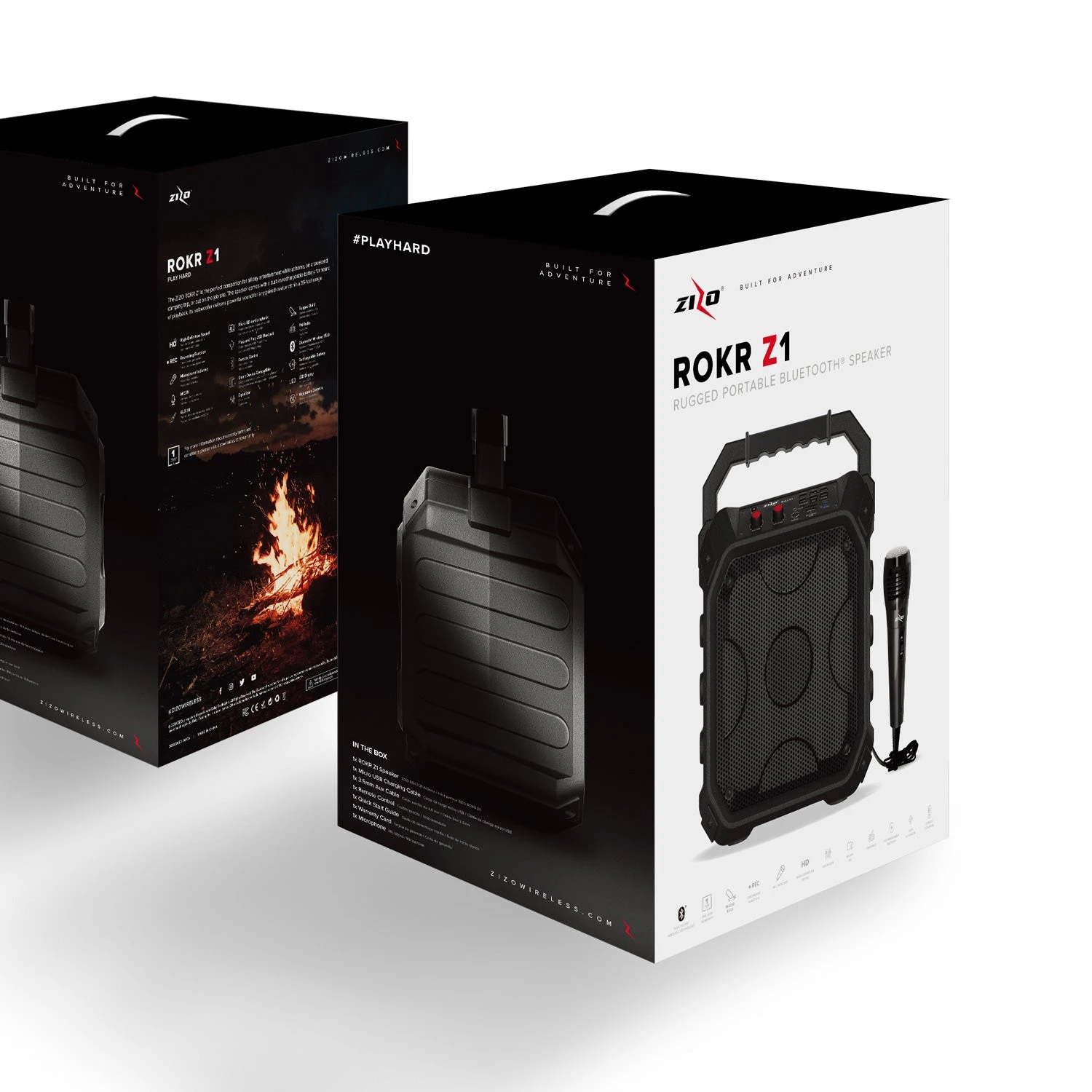 ZIZO Rokr Z1 Portable Bluetooth Speaker (Black) - Image 9