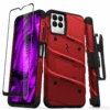 ZIZO BOLT Bundle T-Mobile REVVL 6 Pro 5G Case - Red