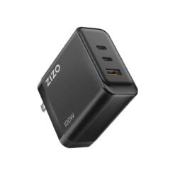ZIZO PowerVault 100W GaN 2 USB-C + USB-A Wall Charger - Black