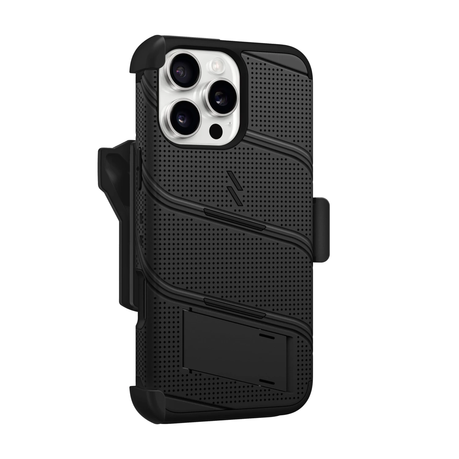 ZIZO BOLT Bundle IPhone 16 Pro Max Case - Black - Image 4