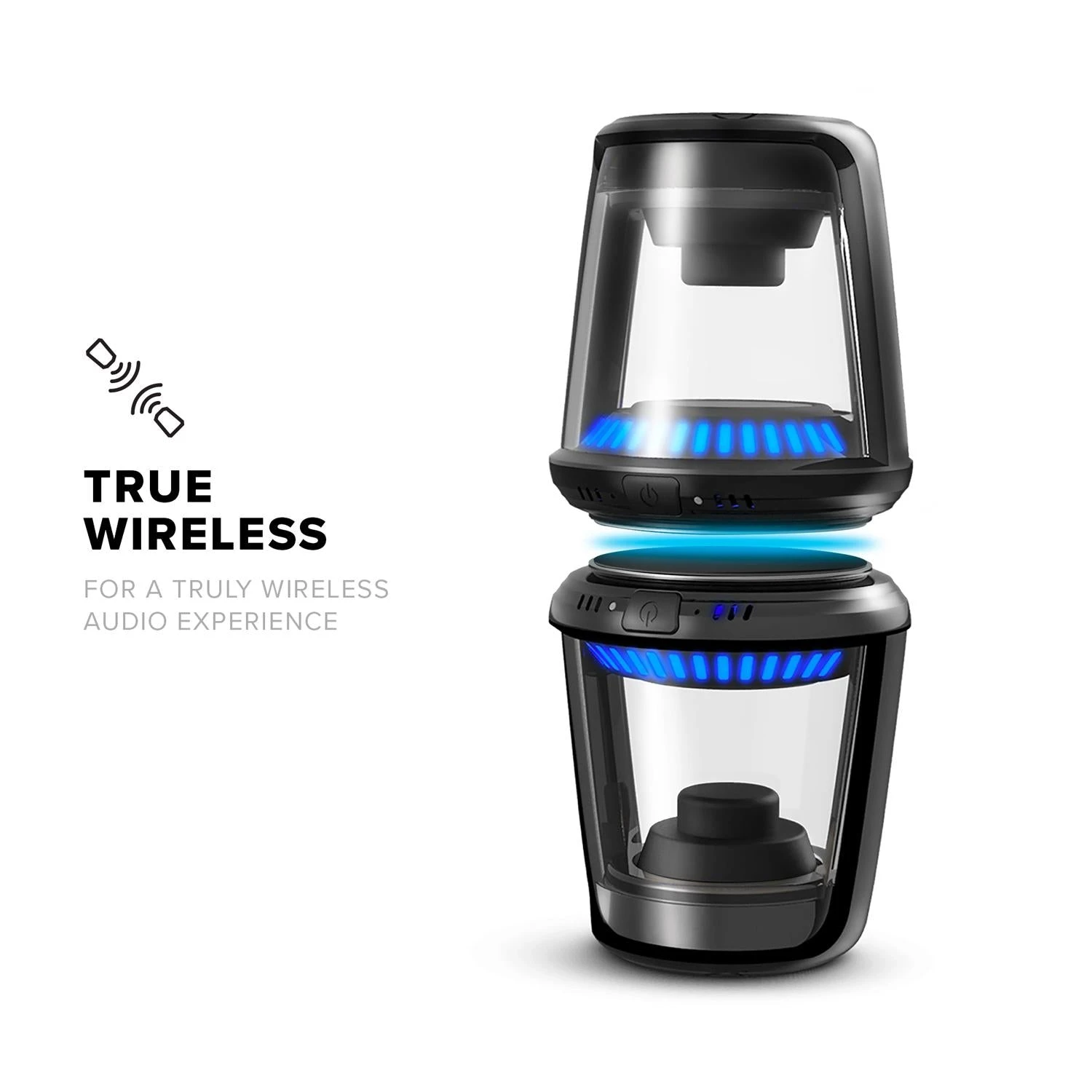 ZIZO THUNDER DUO Wireless Bluetooth Speaker (Black) - Image 5