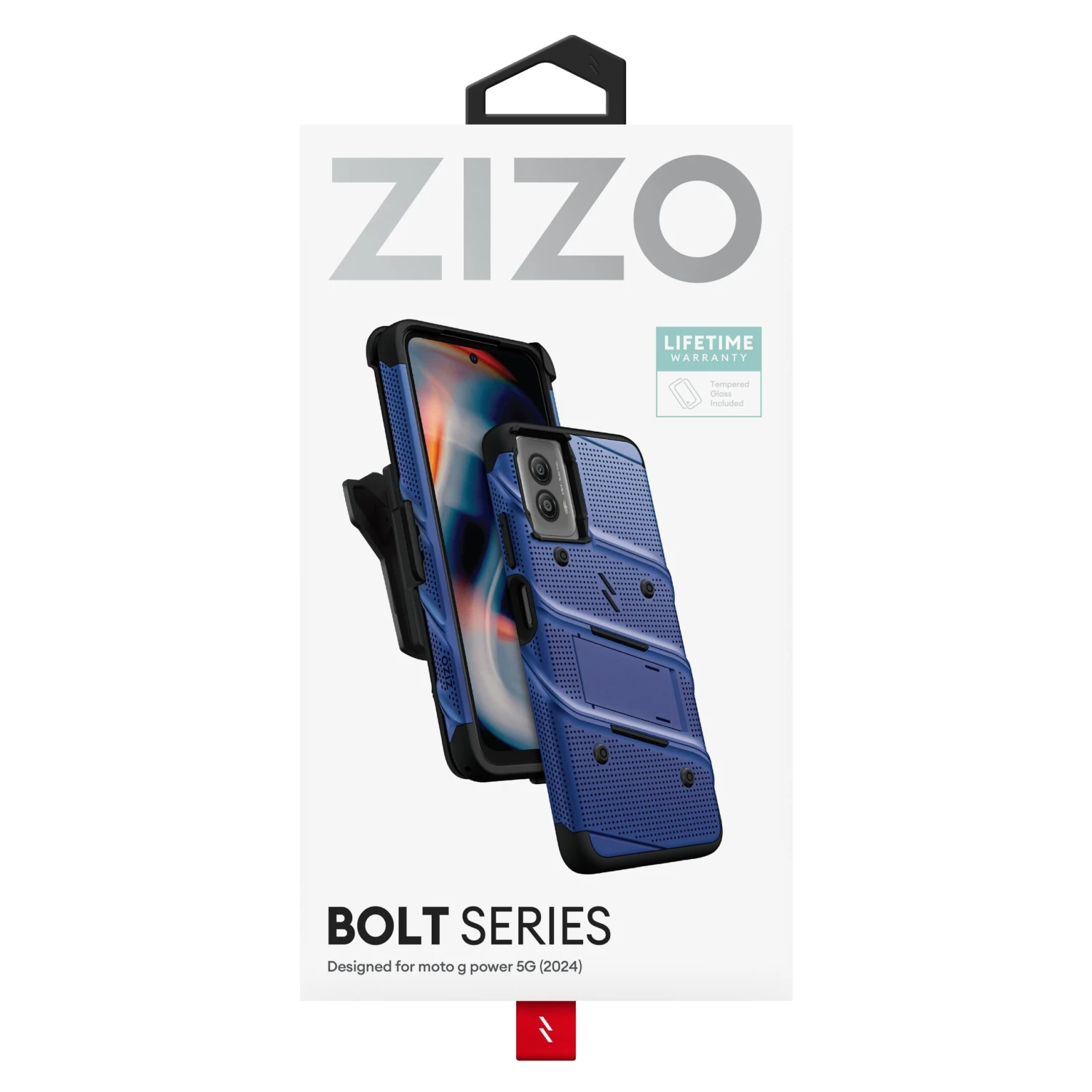 ZIZO BOLT Bundle Moto G Power 5G (2024) Case - Blue - Image 6