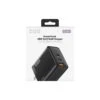 ZIZO PowerVault 65W GaN Dual USB-C + USB-A Wall Charger - Black