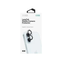 ZIZO LensTek IPhone 16 Camera Lens Protector (2 Pack) - Black
