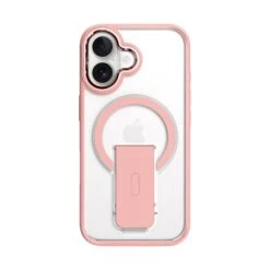 CLICK Latch Series IPhone 16 Plus Case - Clear Pink