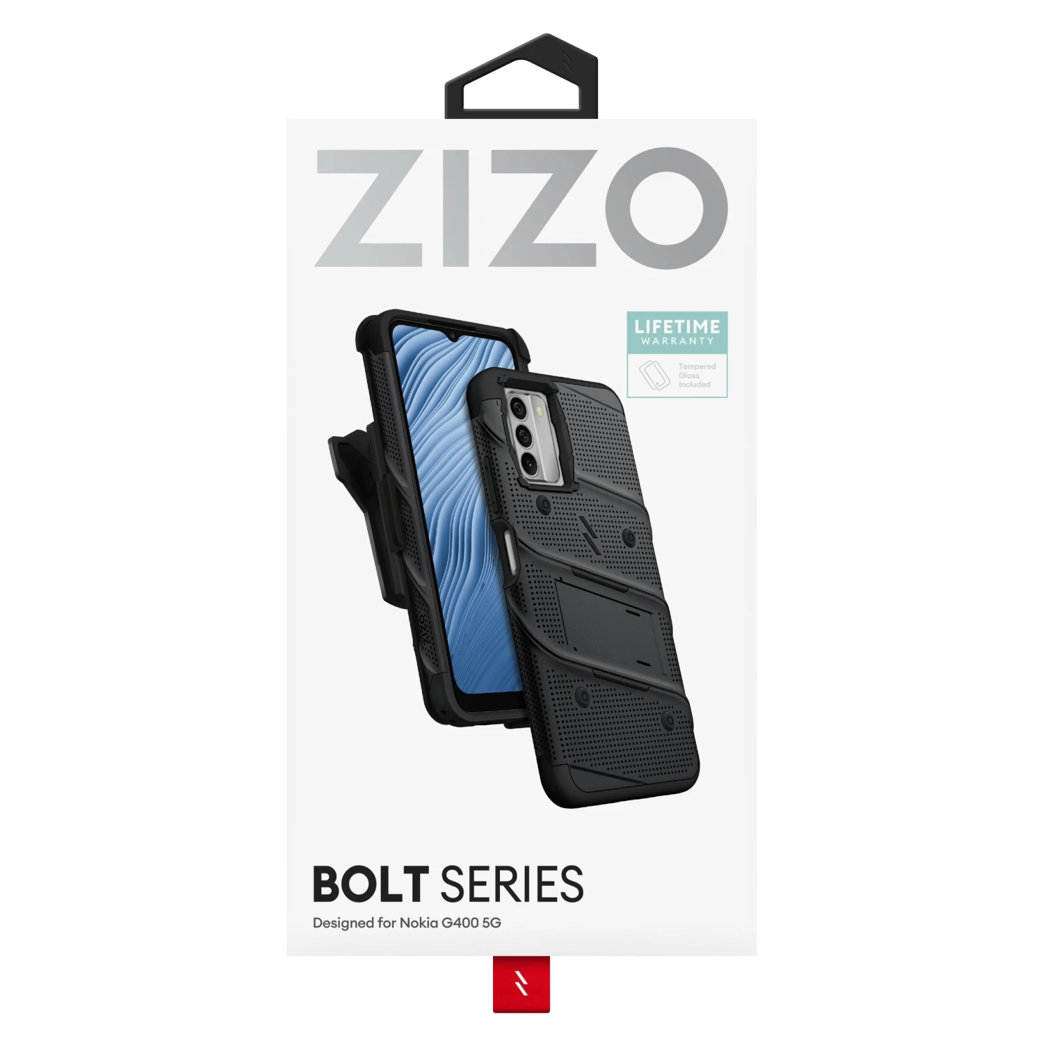 ZIZO BOLT Bundle Nokia G400 5G Case - Black - Image 7